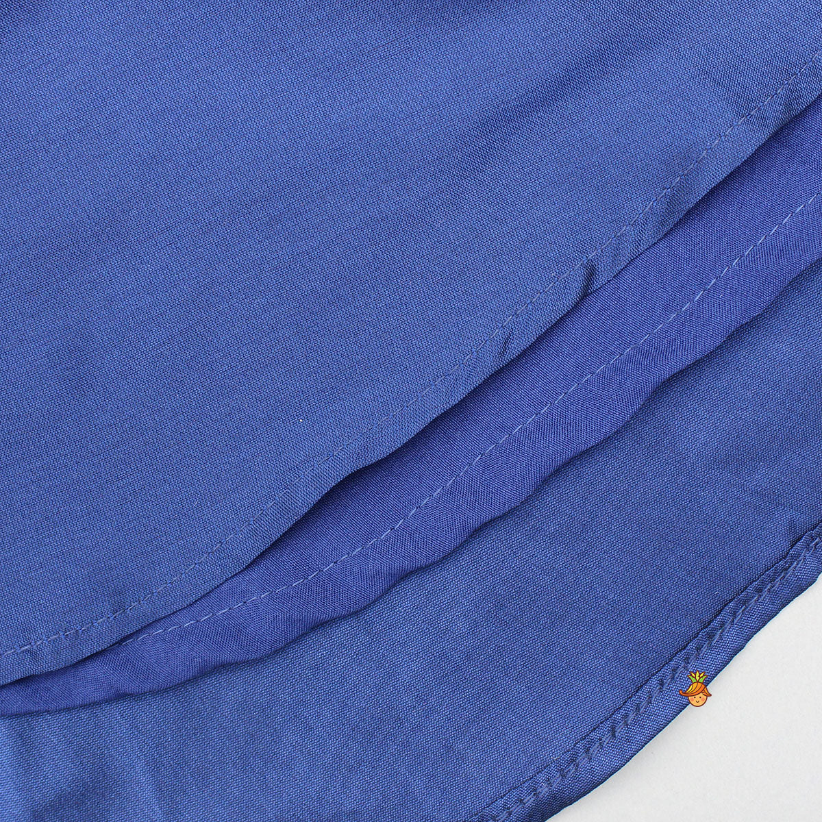 Elegant Navy Blue Embroidered Kurti And Tulip Dhoti With Dupatta