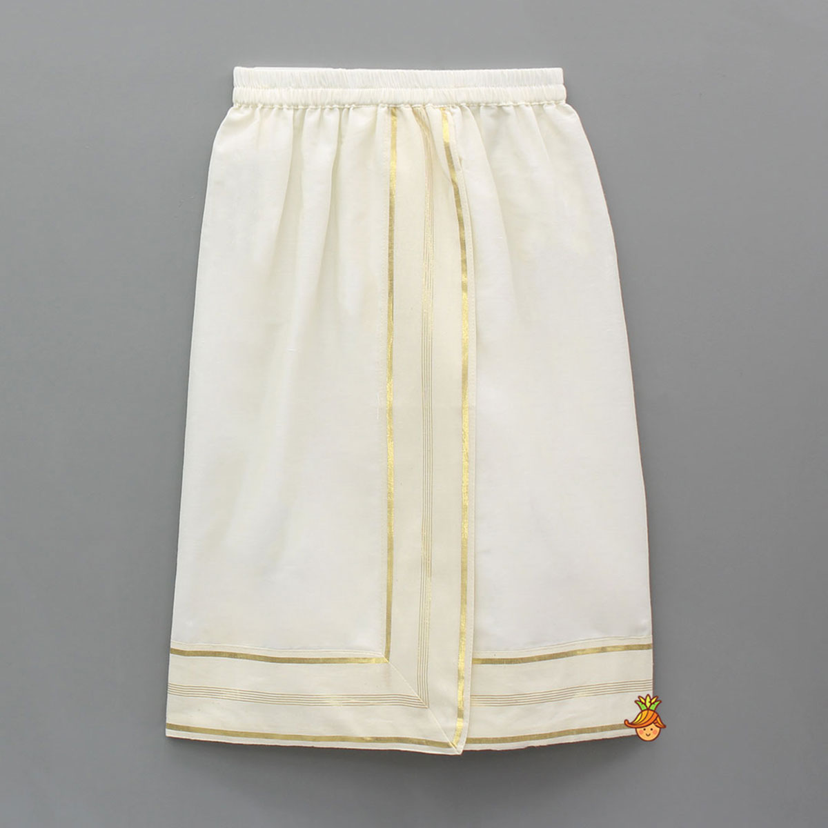 Exquisite Patola Print Shirt And Stitched Lungi With Shawl