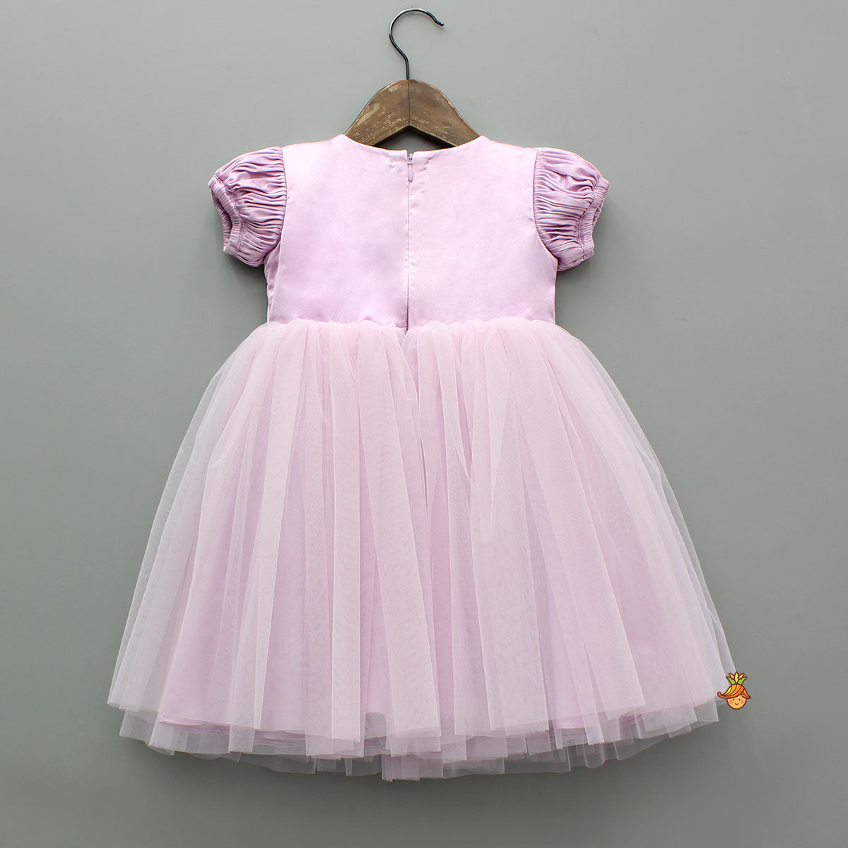 Dreamy Floral Lavender Flared Dress