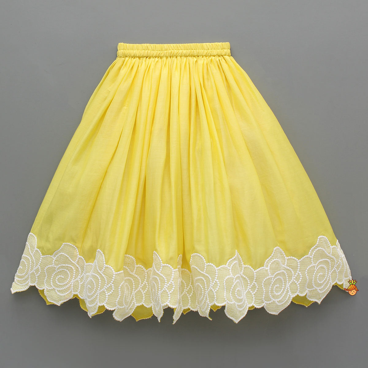 Beautiful Floral Embroidered Pleat Detailed Top With Matching Lehenga