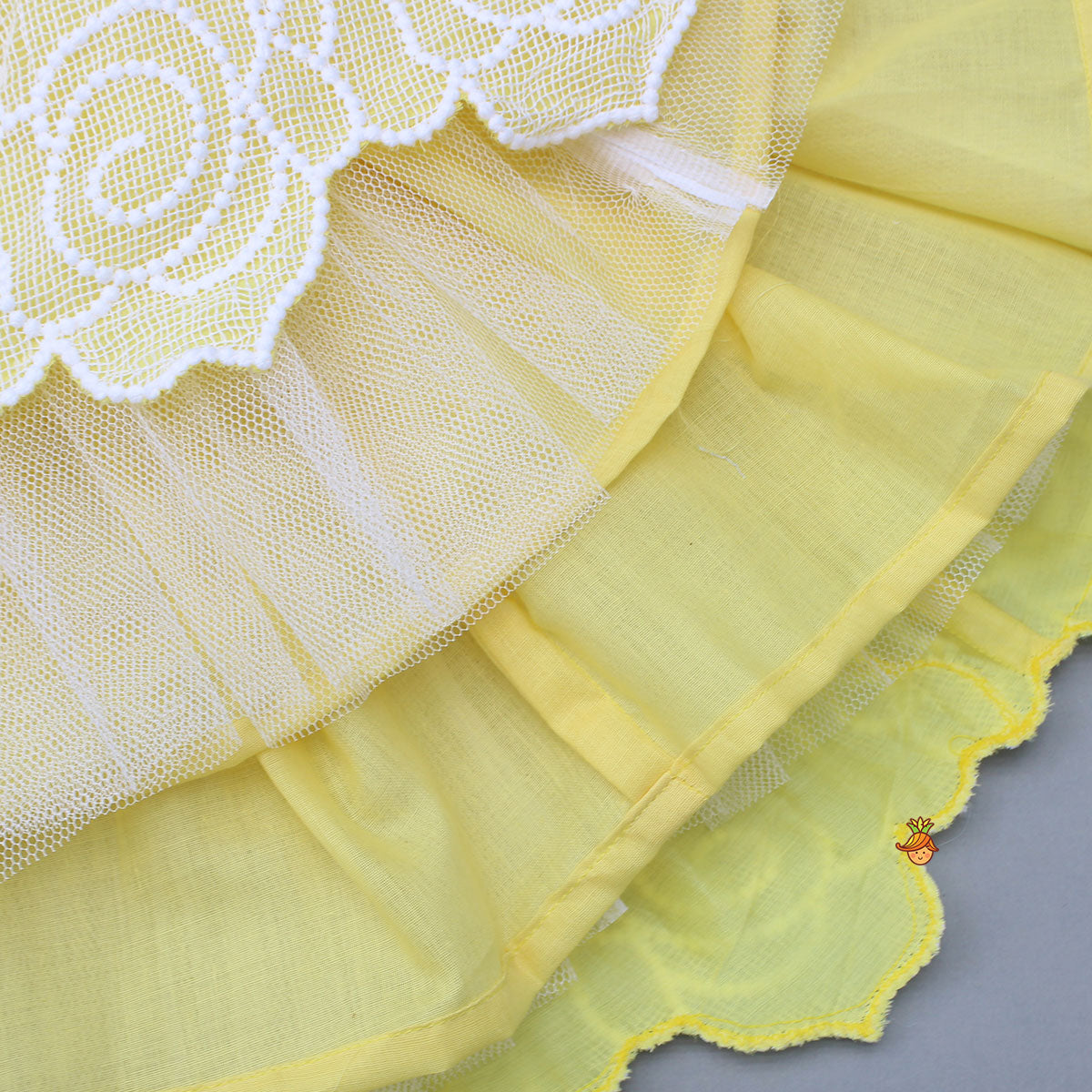 Beautiful Floral Embroidered Pleat Detailed Top With Matching Lehenga