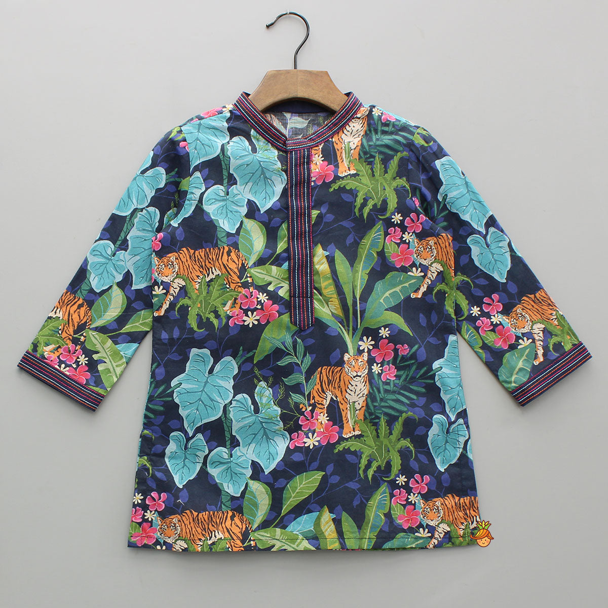 Jungle Safari Printed Multicolour Kurta With Pyjama