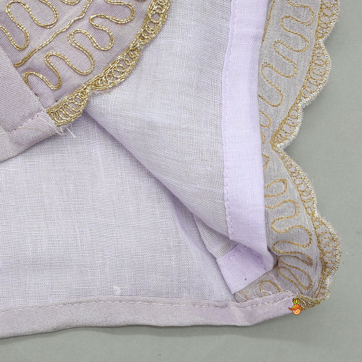 Shimmery Embroidered Ruffled Top With Shimmery Lehenga And Dupatta