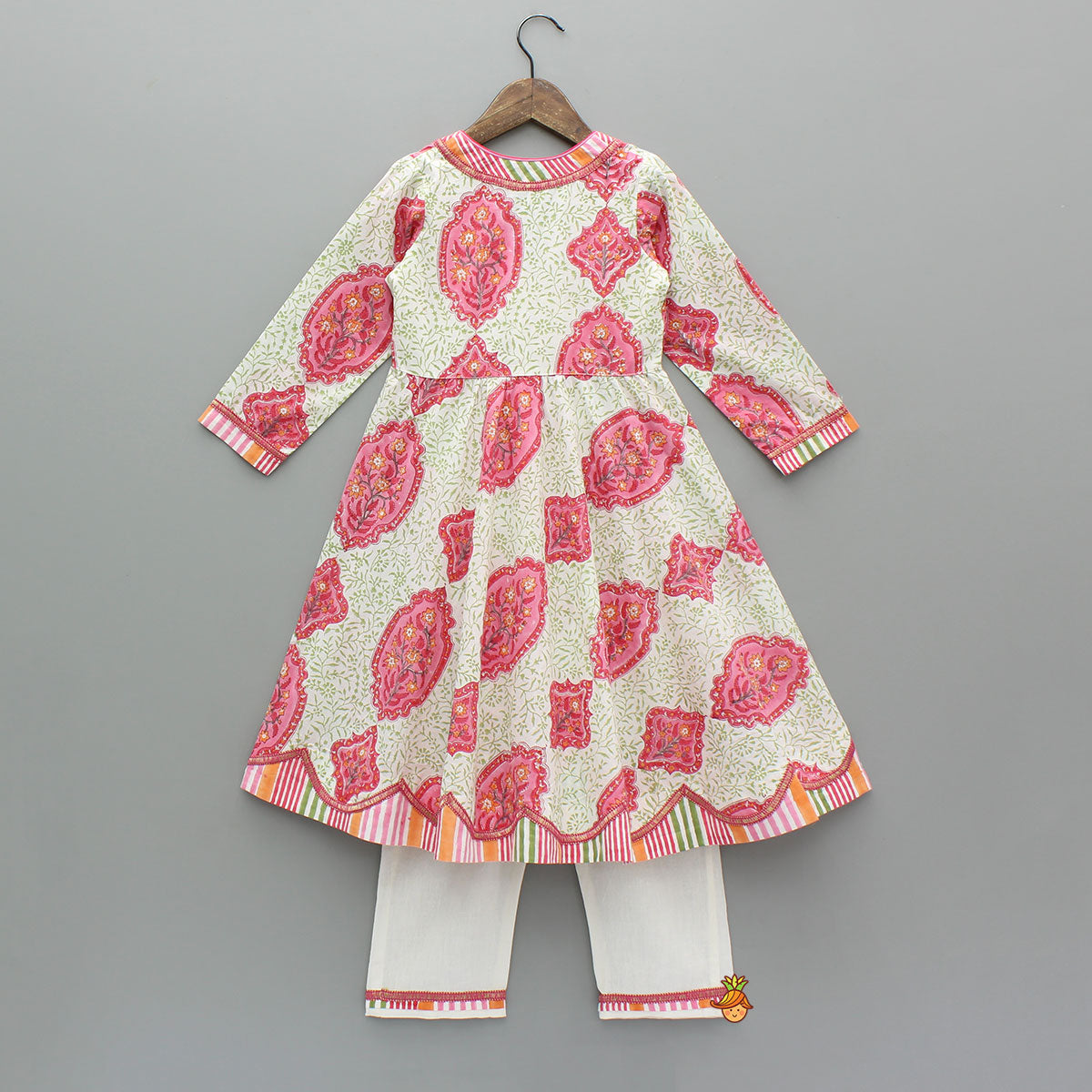 Ethnic Angrakha Style Kurti And Pant