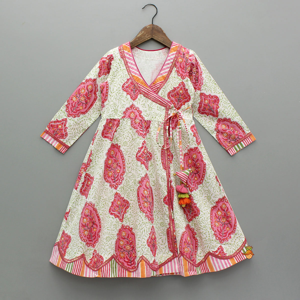 Ethnic Angrakha Style Kurti And Pant