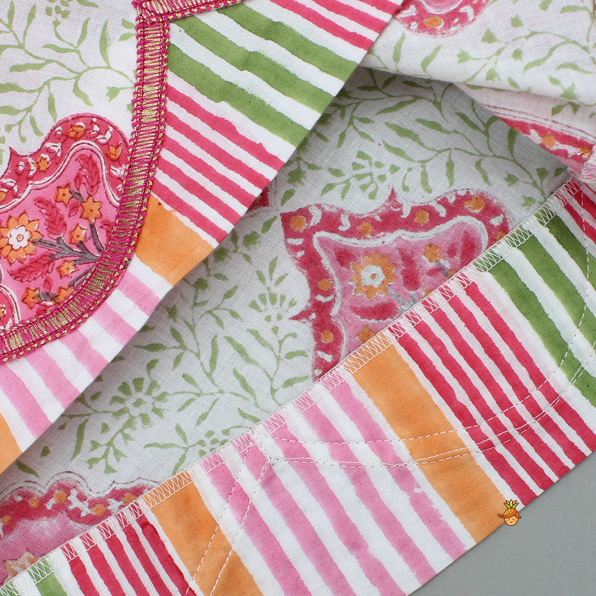 Ethnic Angrakha Style Kurti And Pant