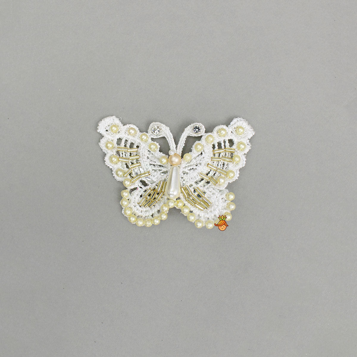 Beautiful Cream Butterfly Hair Clips