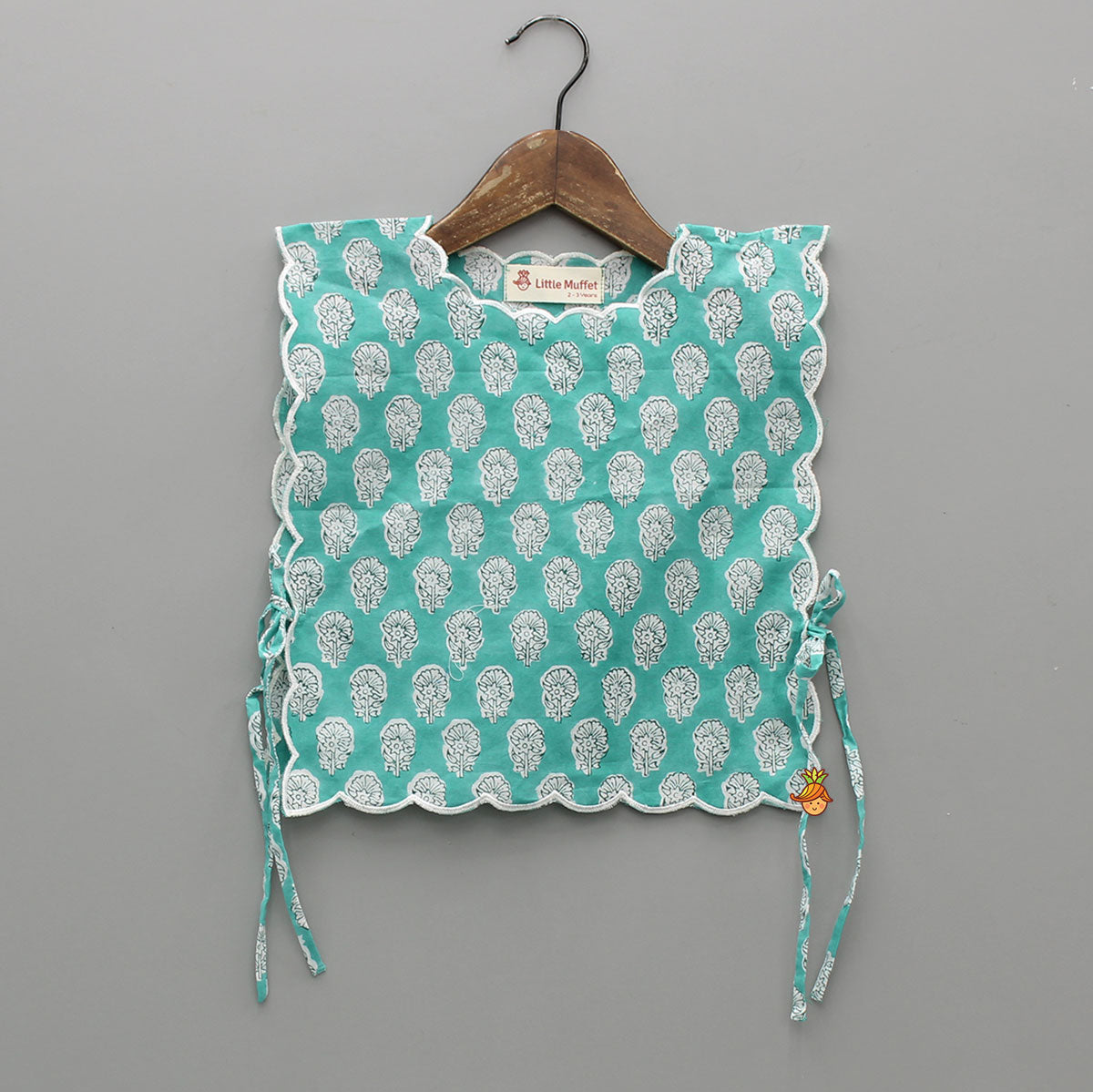 Blue vest Style Top With Matching Palazzo