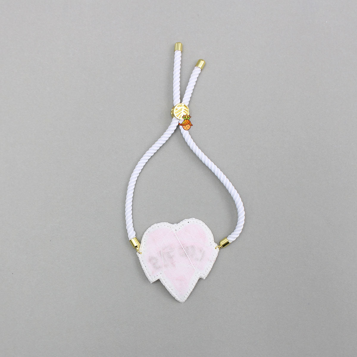 Cute Lil Sis Heart Hand Embroidered Adjustable Rope String Rakhi