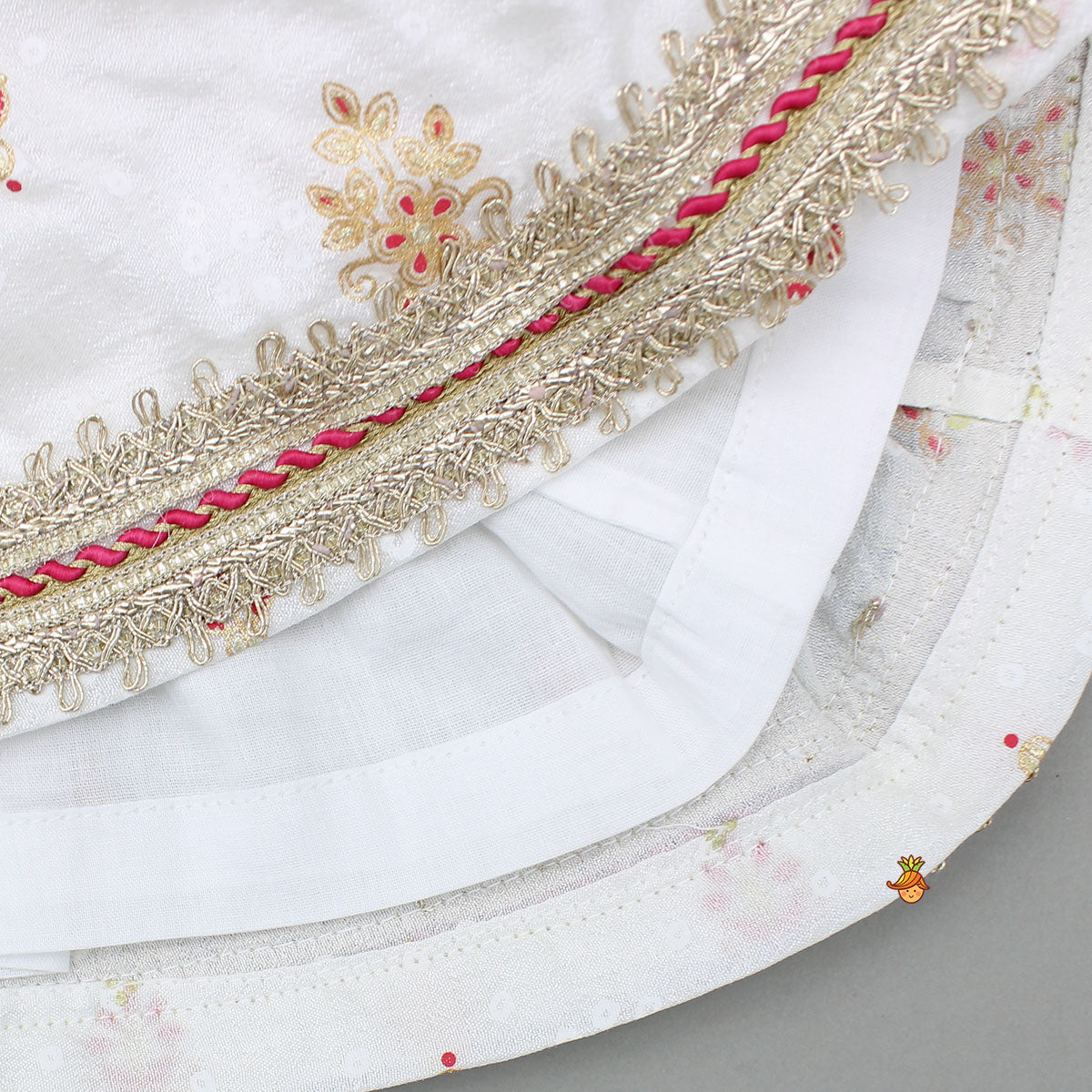 Ethnic Printed Peplum Kurti With Matching Sharara And Dupatta