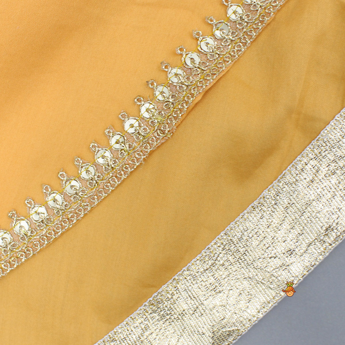 Orange Jacket Style Kurti