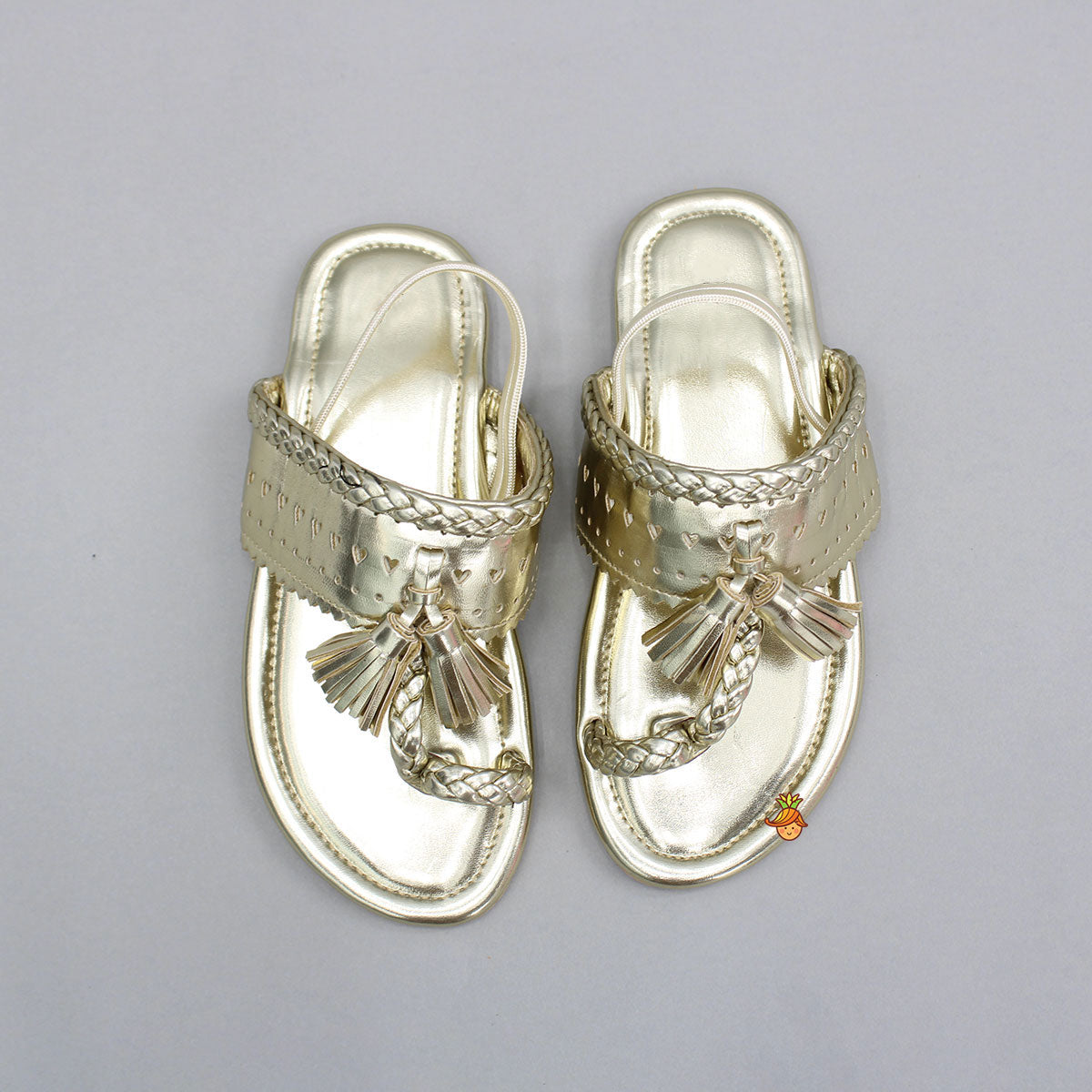 Stunning Braid Detailed Kolhapuri Flats