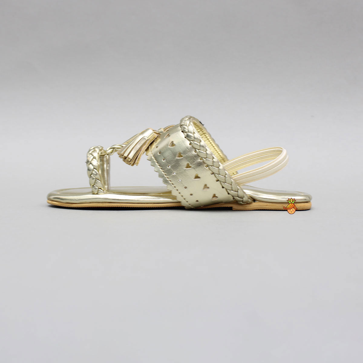 Stunning Braid Detailed Kolhapuri Flats