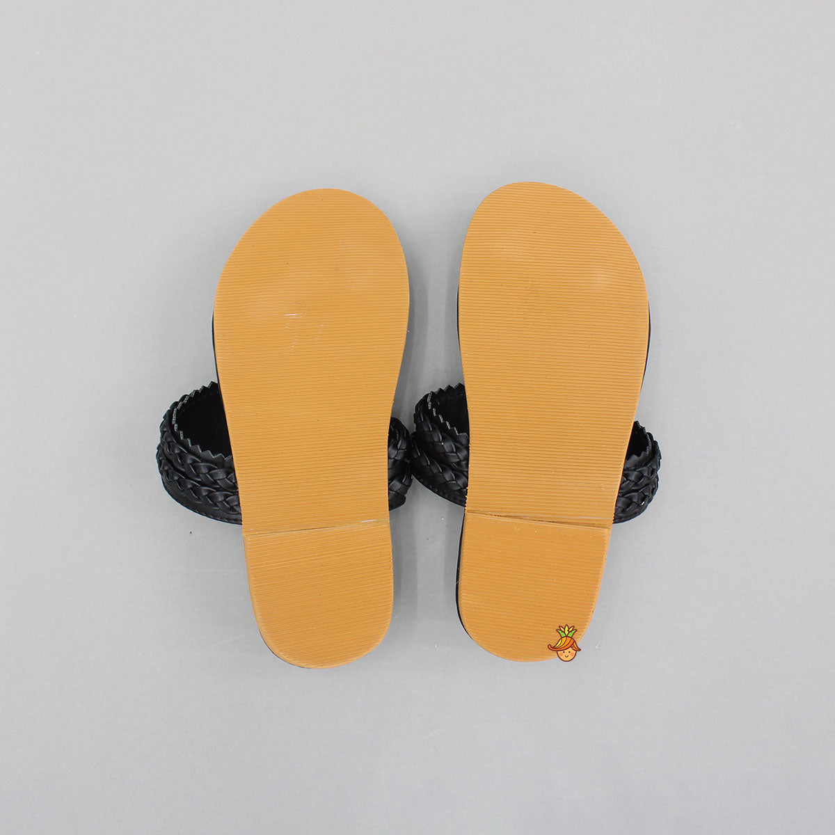 Black Braided Kolhapuri Flats