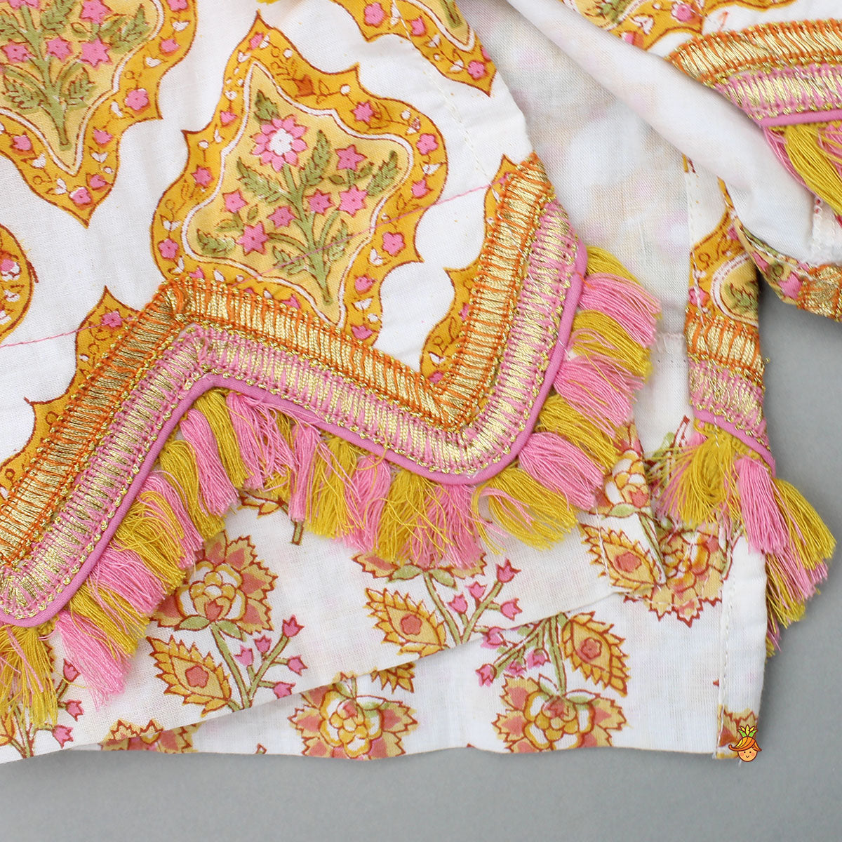Floral Printed Cotton Kurti With Matching Sharara
