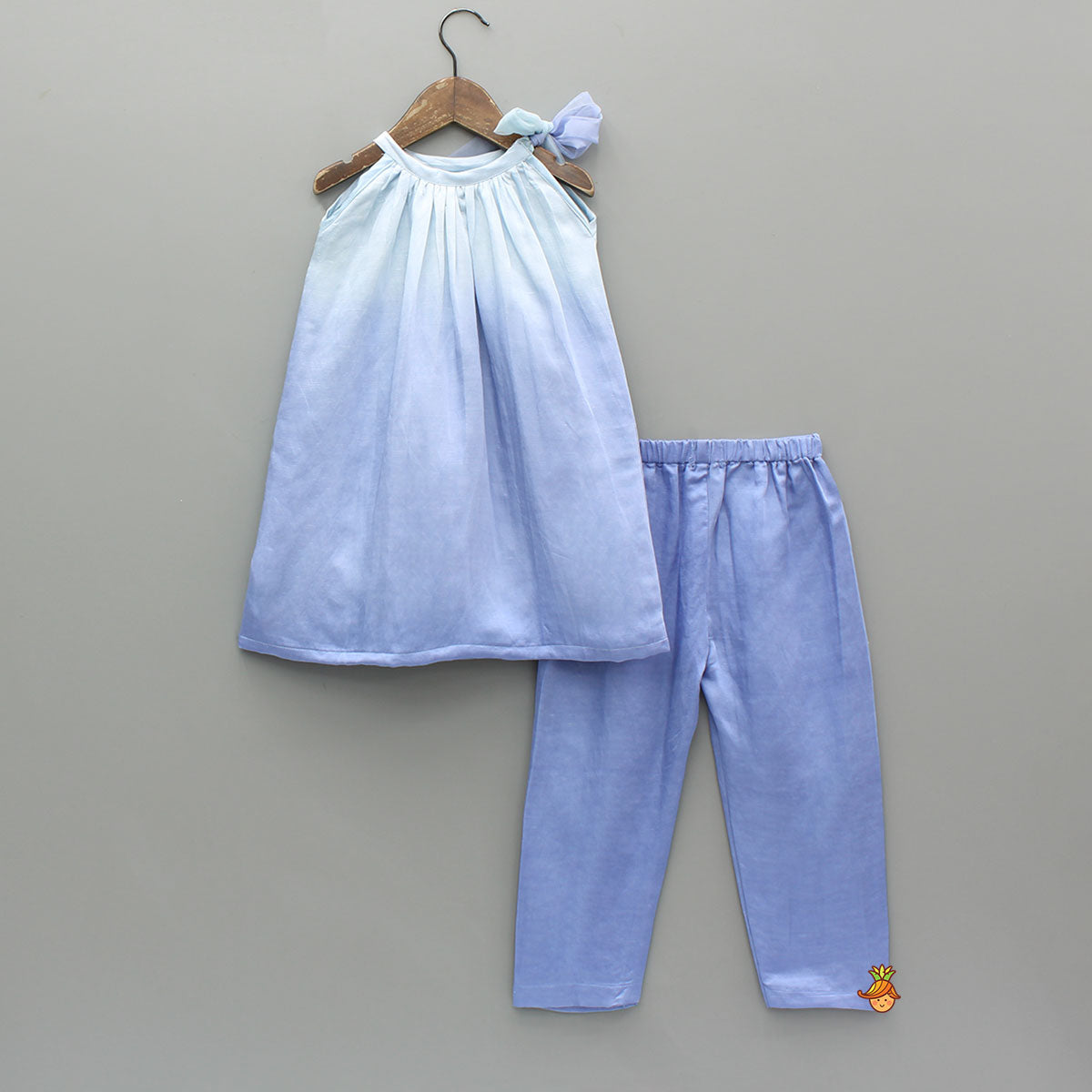Blue Ombre Kurti With Matching Pant
