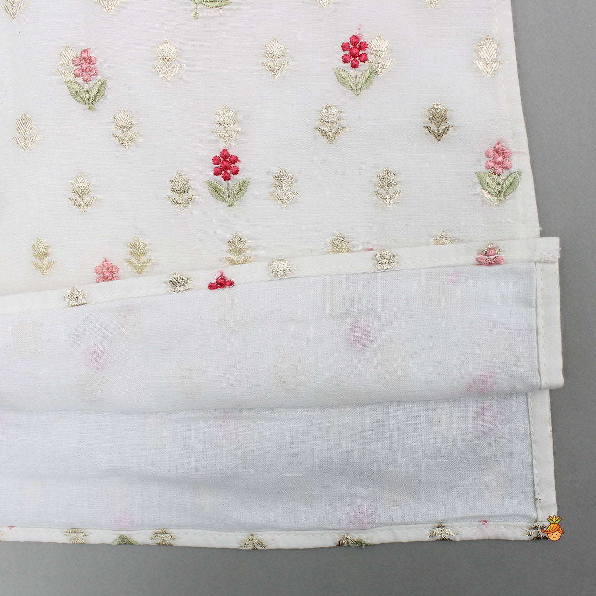 Floral Embroidered Kurta With Pyjama