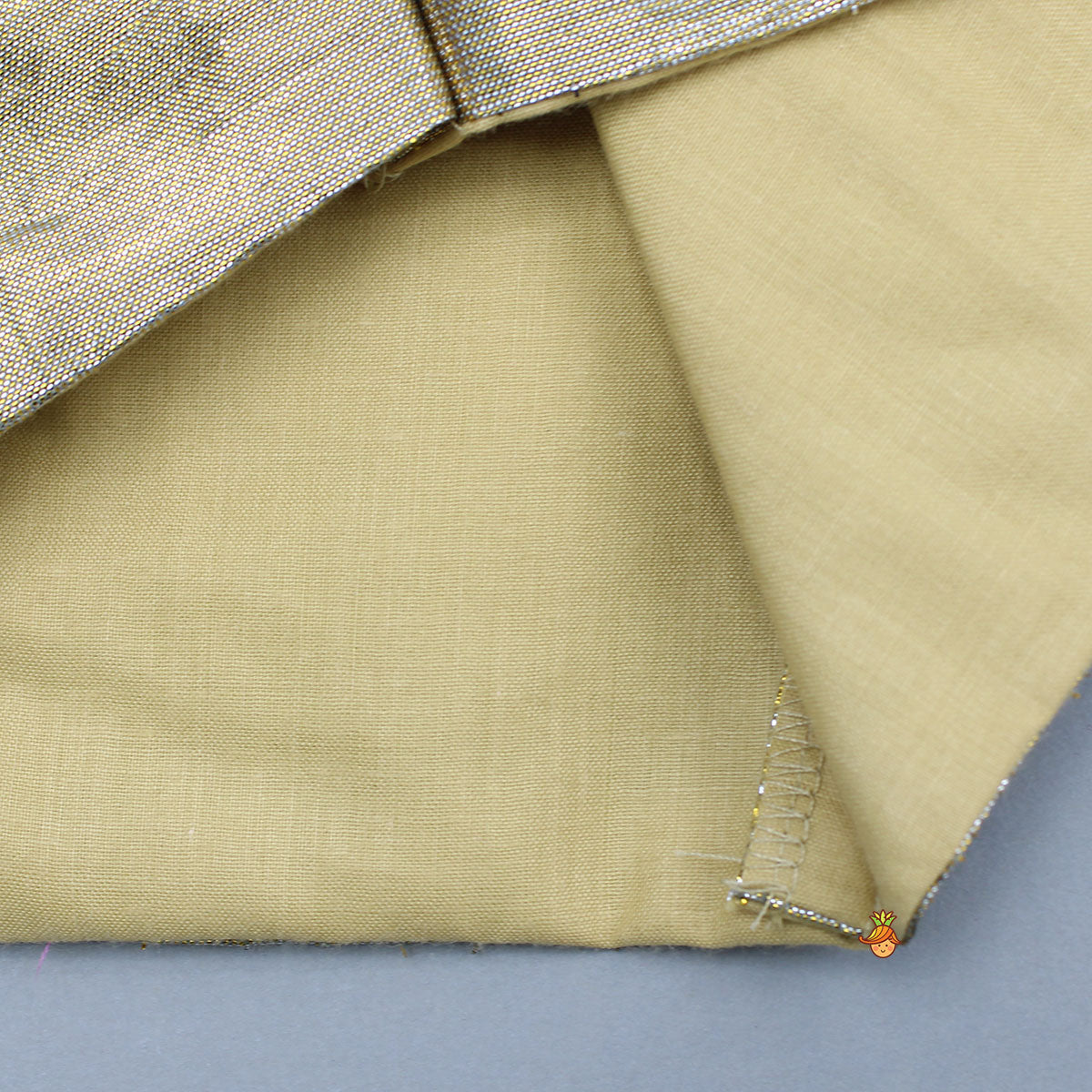 Halter Neck Top With Pink Bandhani Printed Lehenga