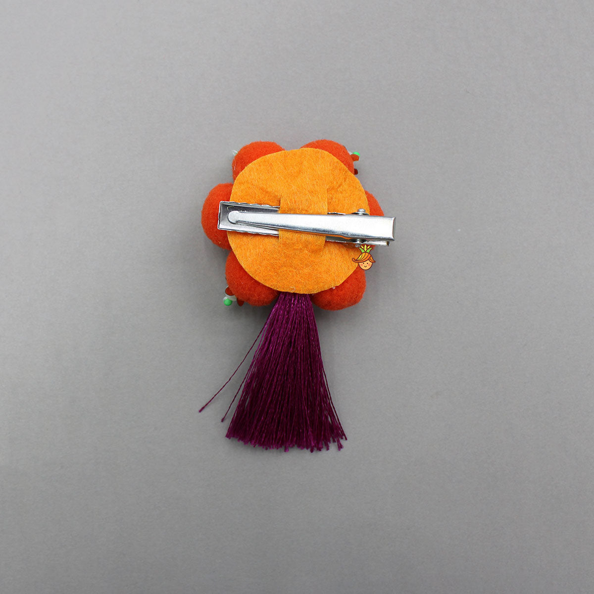 Fringe Detailed Multicolour Hair Clip