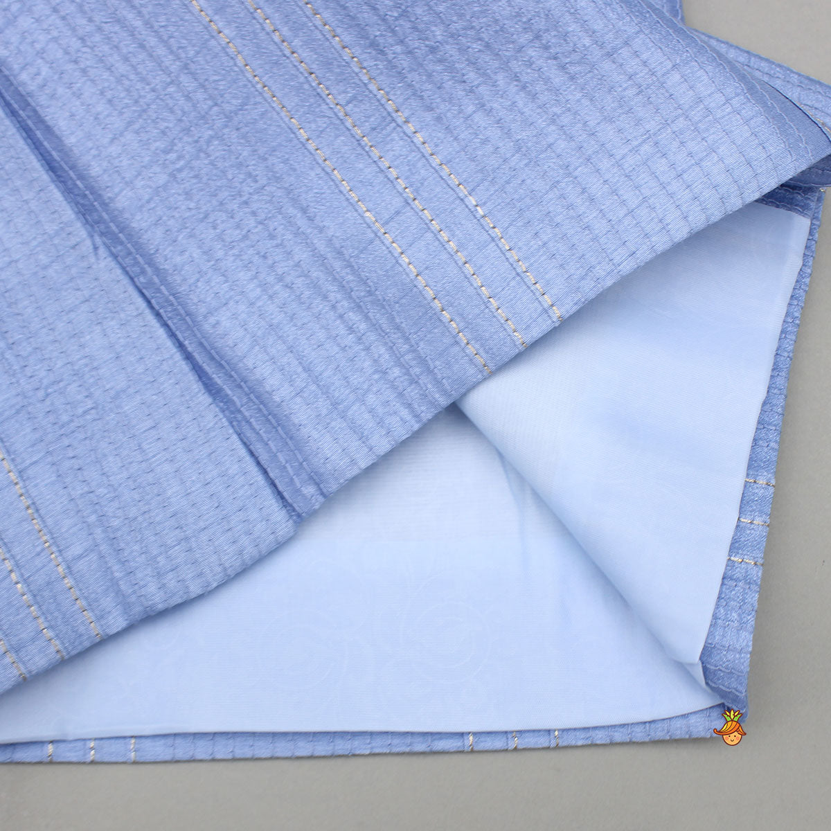 Ethnic Booti Detailed Kurta With Thread Work Jacket And Pyjama