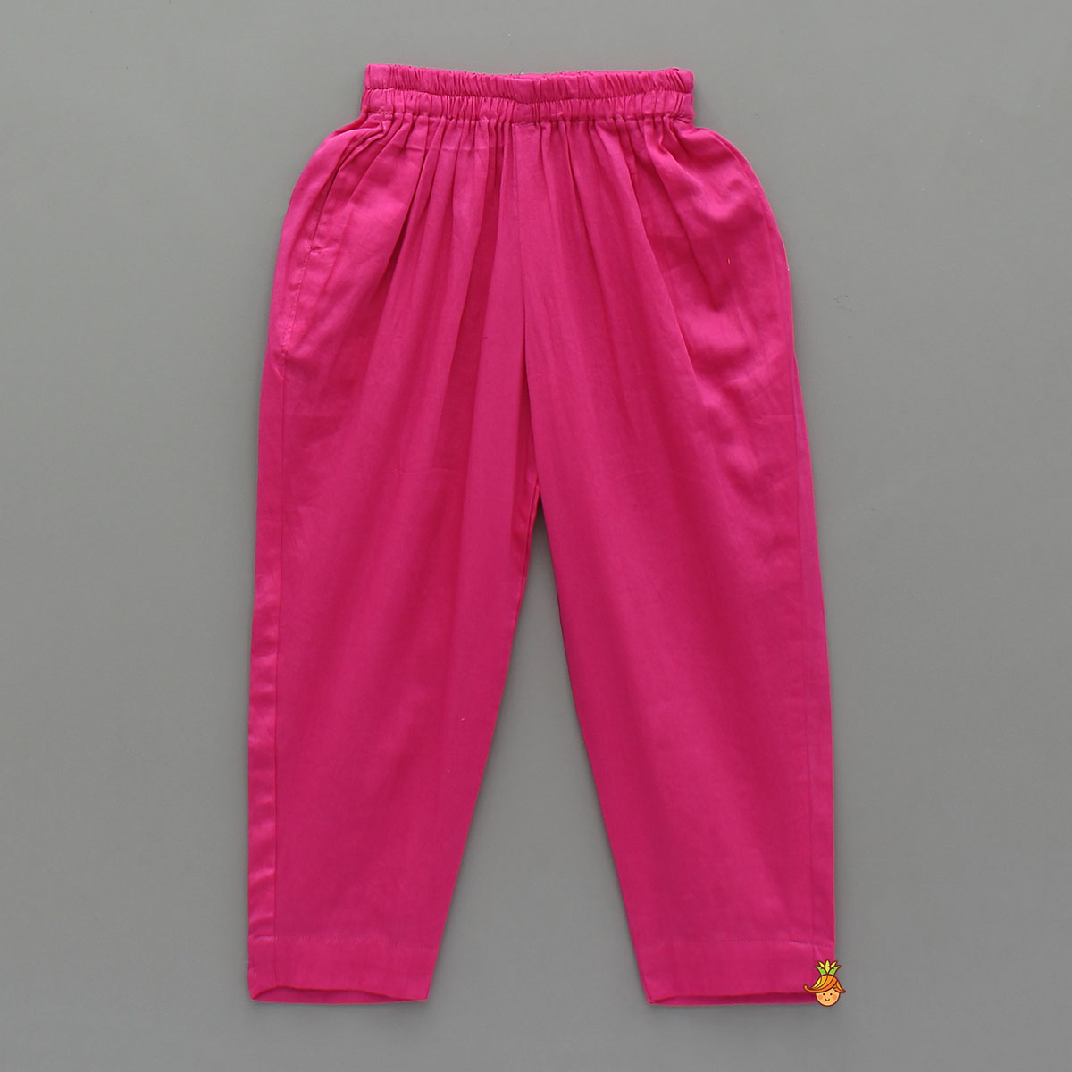 Pink Angarkha Style Kurti With Matching Pant