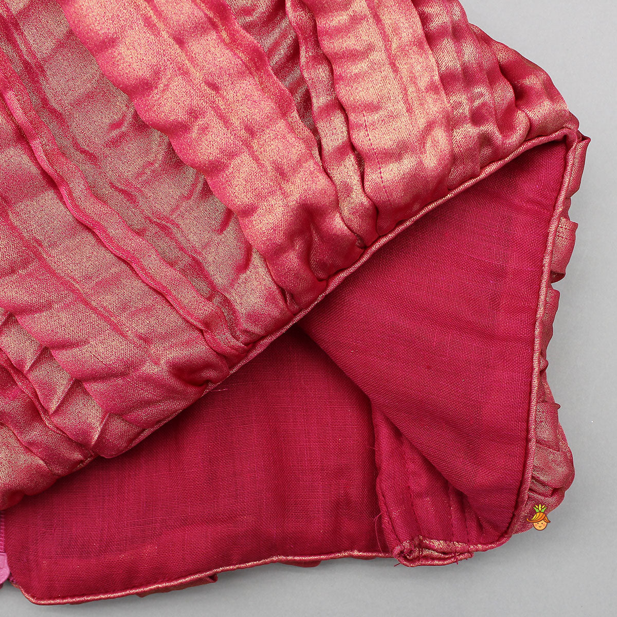 Exquisite Shimmery Halter Neck Top With Lehenga