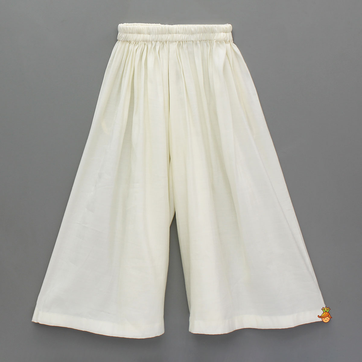 Floral Peplum Top With off White Palazzo