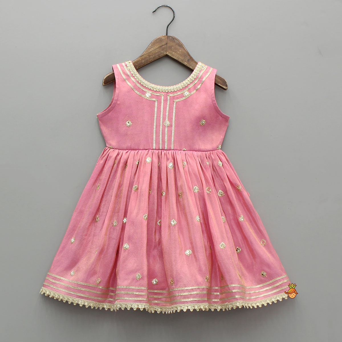 Beautiful Shimmery Kurti With Shimmery Palazzo And Dupatta With Sling Bag