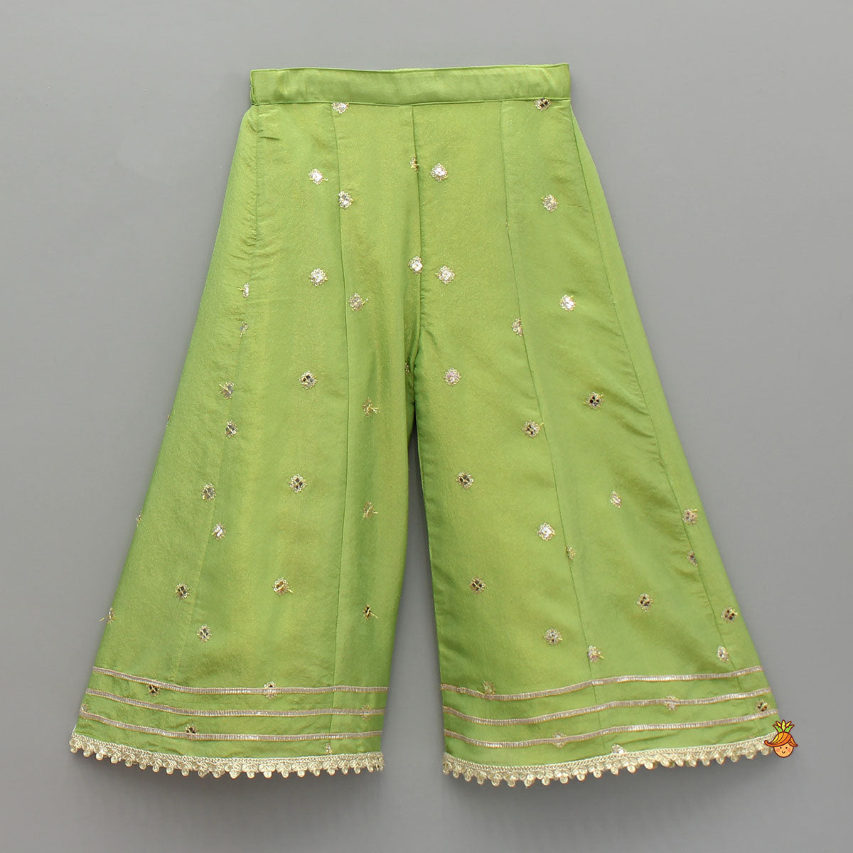 Beautiful Shimmery Kurti With Shimmery Palazzo And Dupatta With Sling Bag