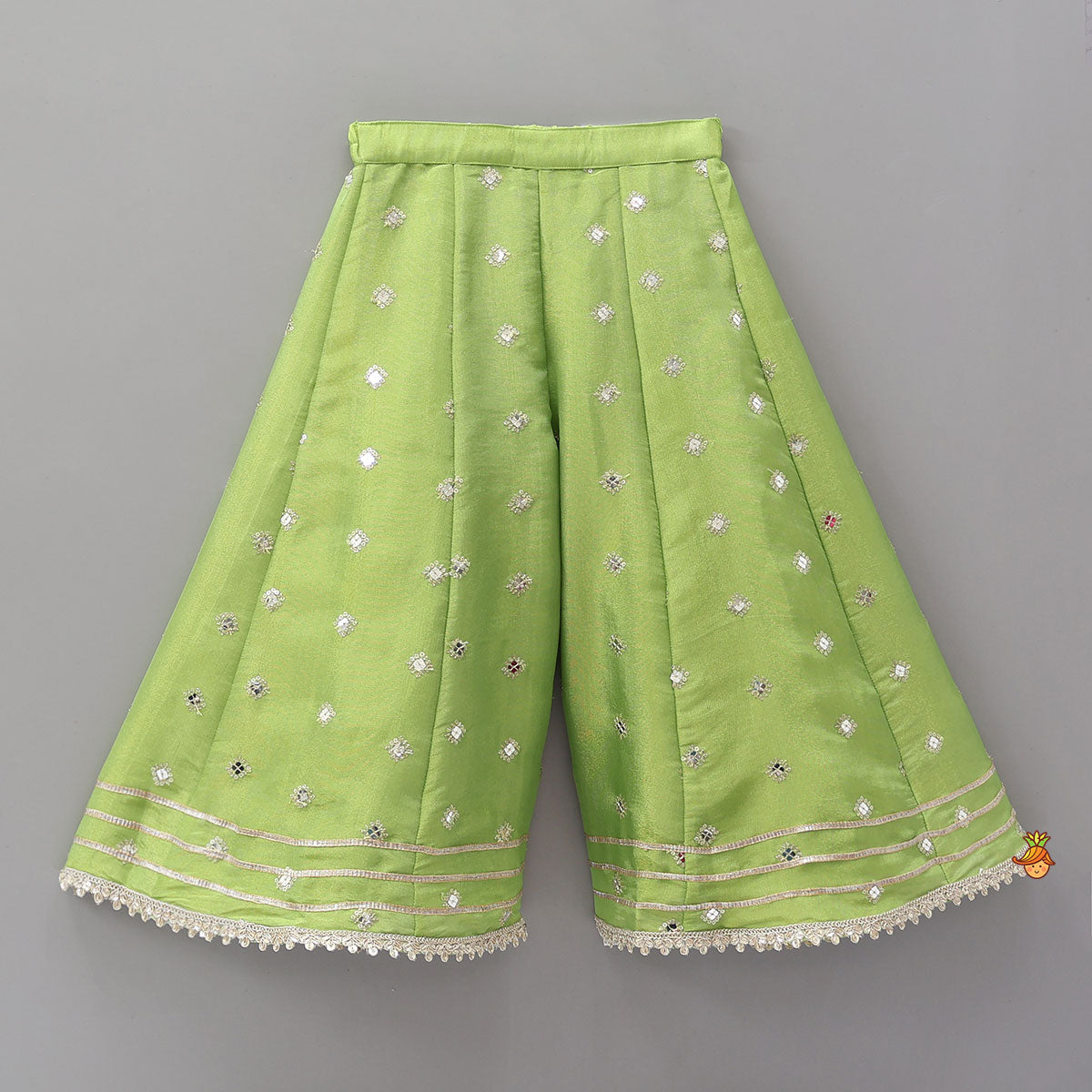 Beautiful Shimmery Kurti With Shimmery Palazzo And Dupatta With Sling Bag