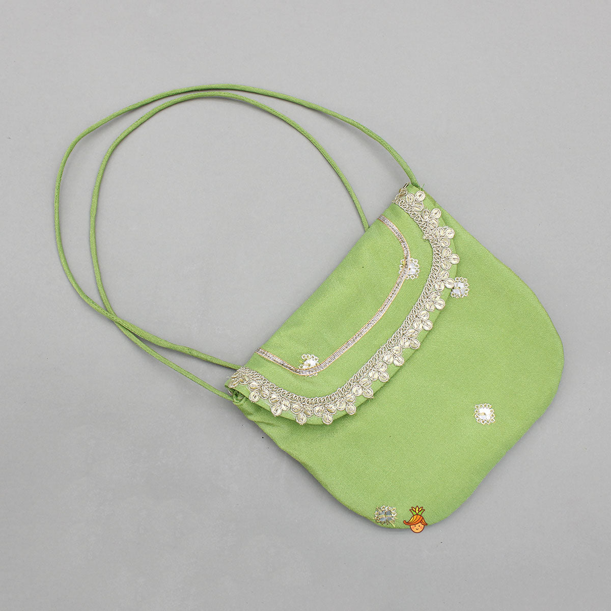 Beautiful Shimmery Kurti With Shimmery Palazzo And Dupatta With Sling Bag