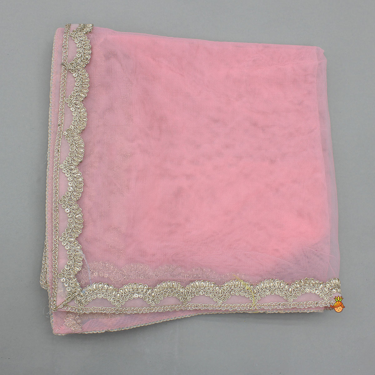 Pink Brocade Top With Yellow Chanderi Lehenga And Dupatta