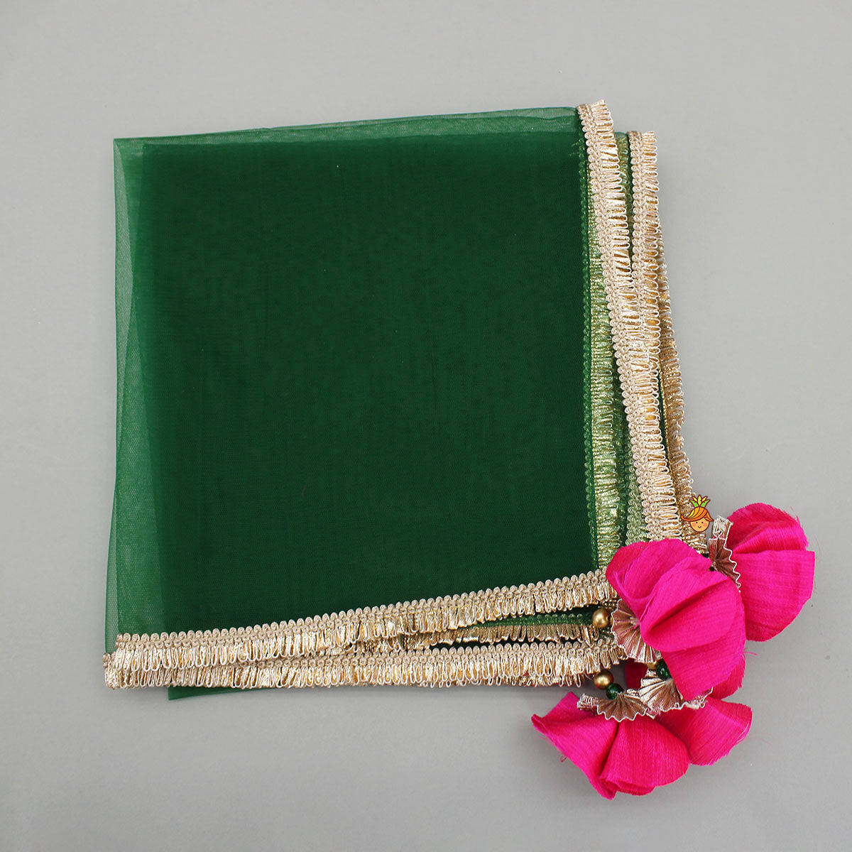 Off White Brocade Top With Lehenga And Dupatta