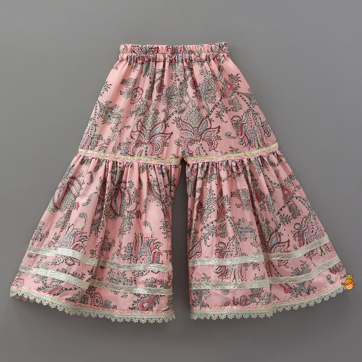 Printed Kurti With Sharara And Dupatta