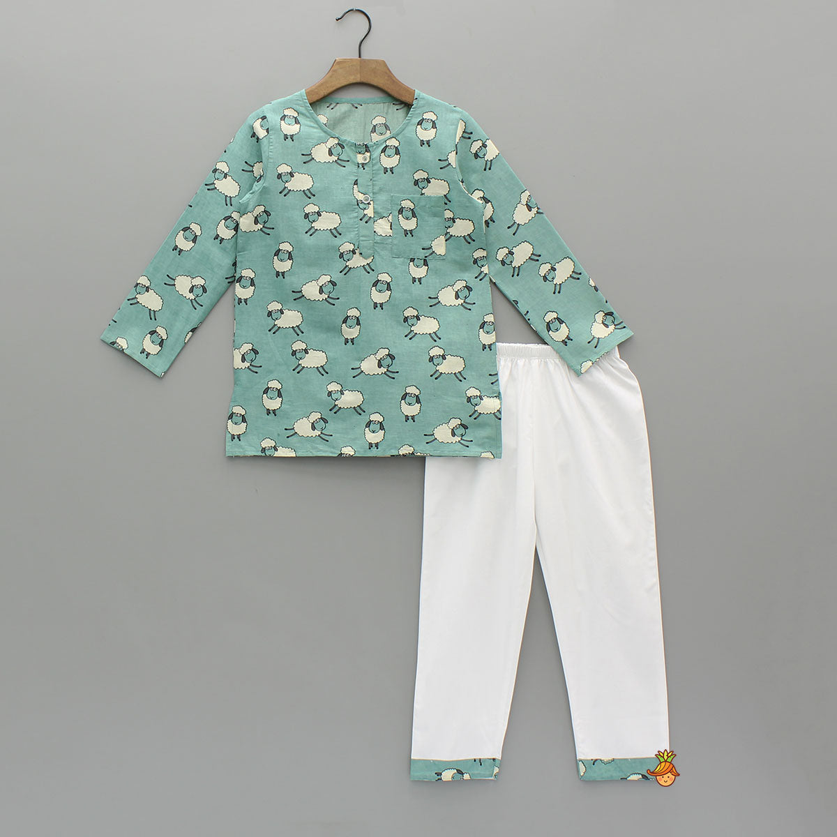 Animal Printed Blue Sleepwear