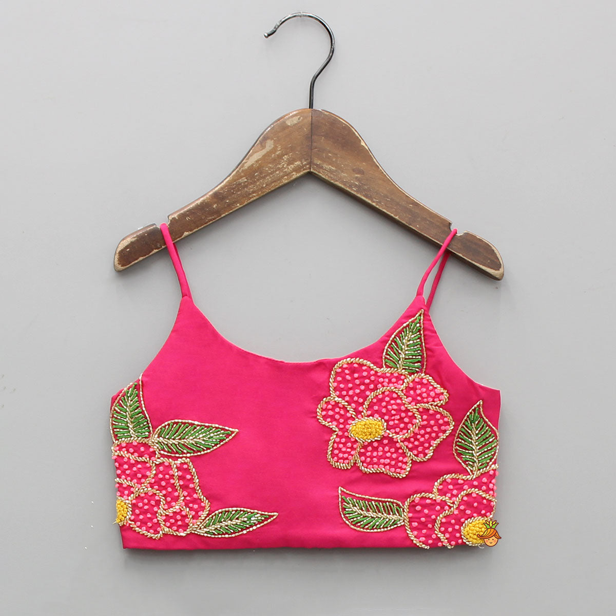 Beautiful Pink Embroidered Top With Printed Palazzo