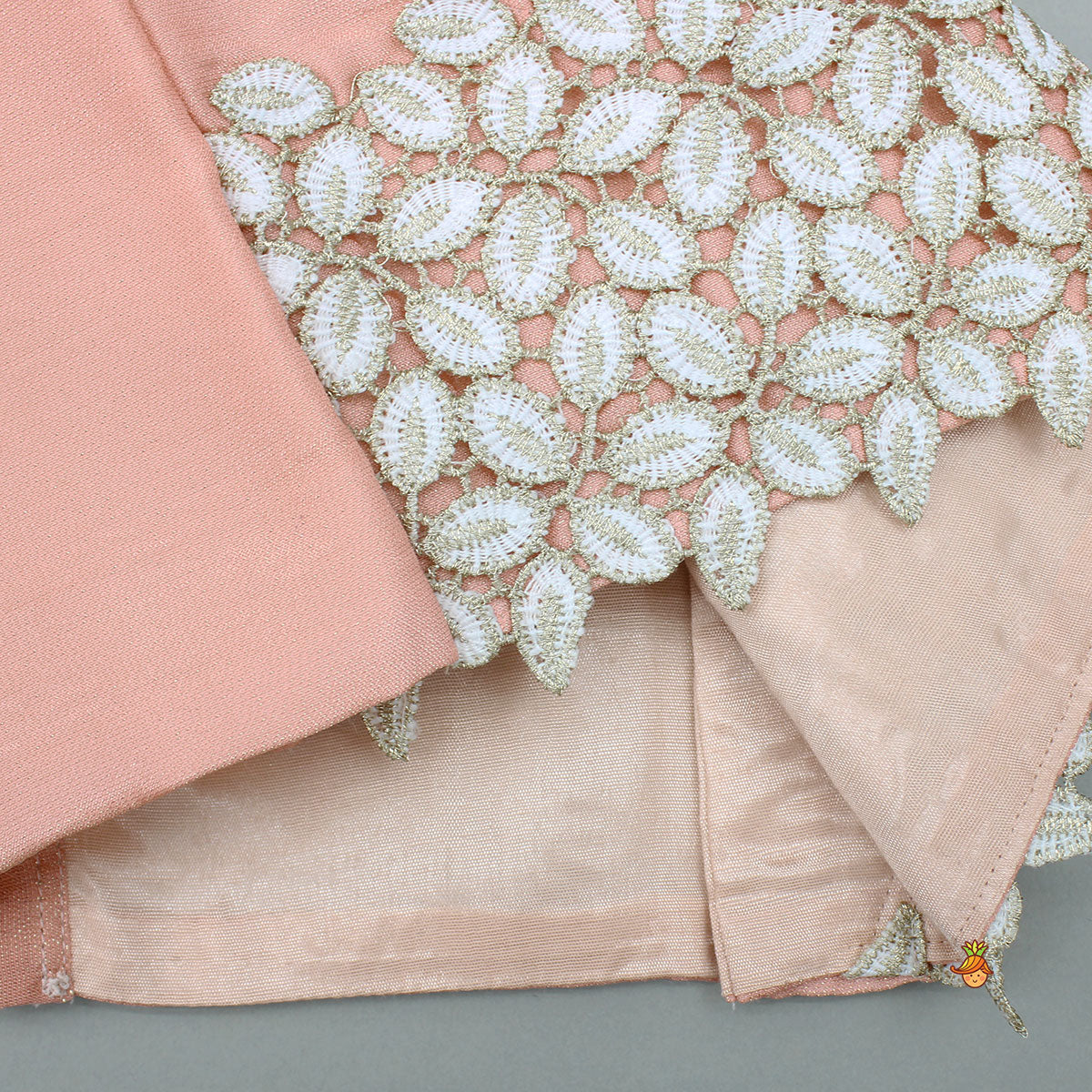 Shimmery Floral Detailed Top With Shimmery Palazzo And Sling Bag