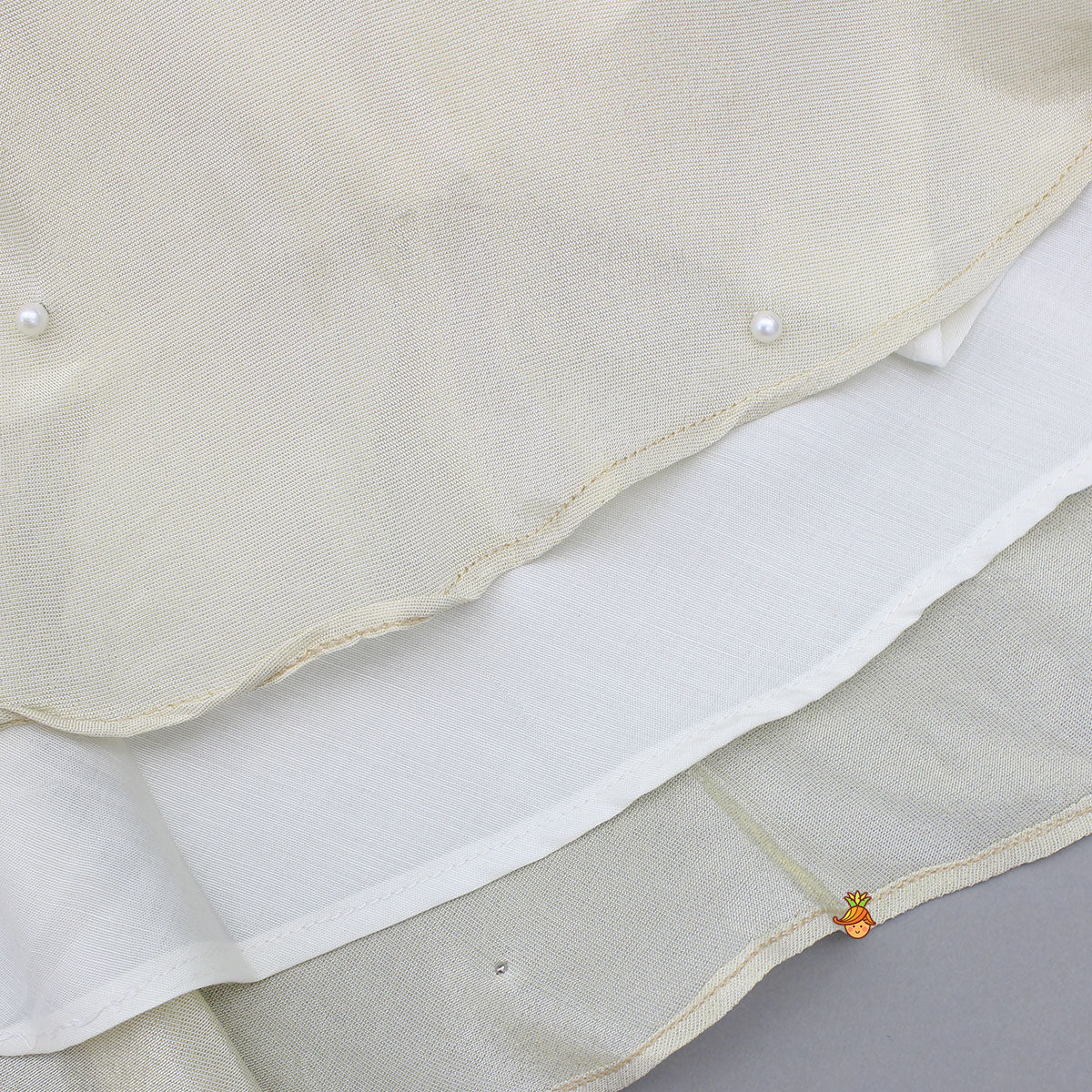 Shimmery One Shoulder Embroidered Top With Shimmery Palazzo