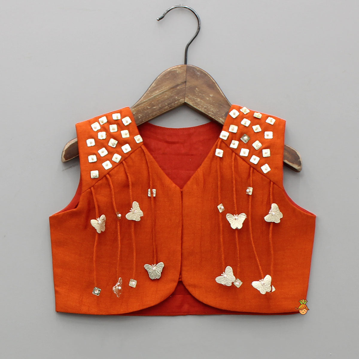 Stunning Butterfly Embellished Top With Matching Palazzo