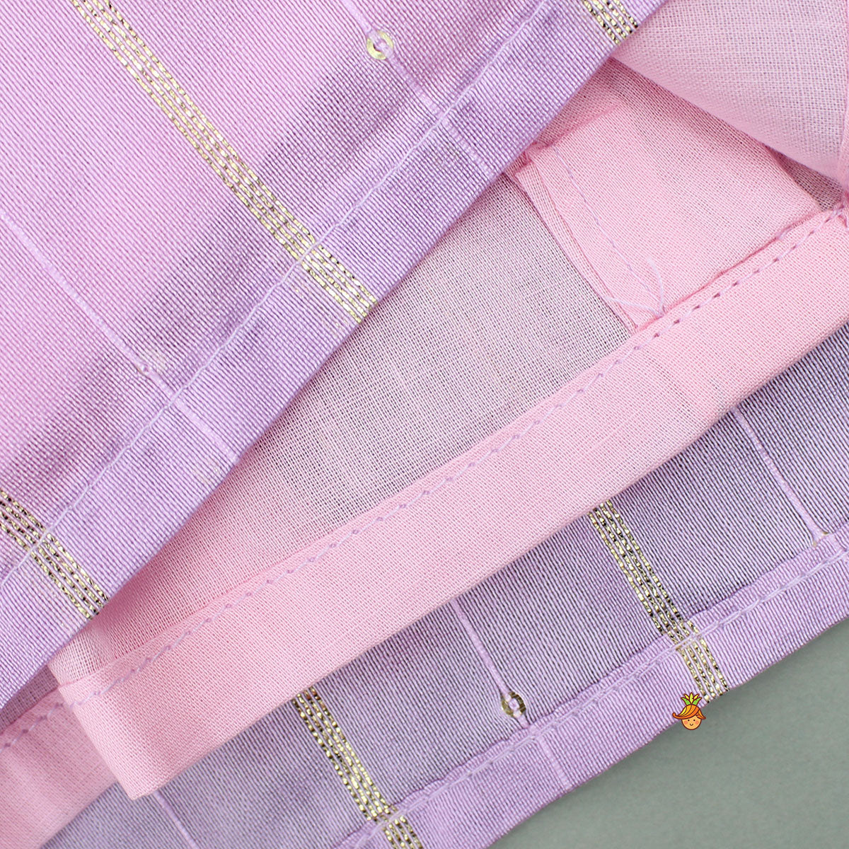 Mirror Embroidered Ombre Kurti With Dhoti