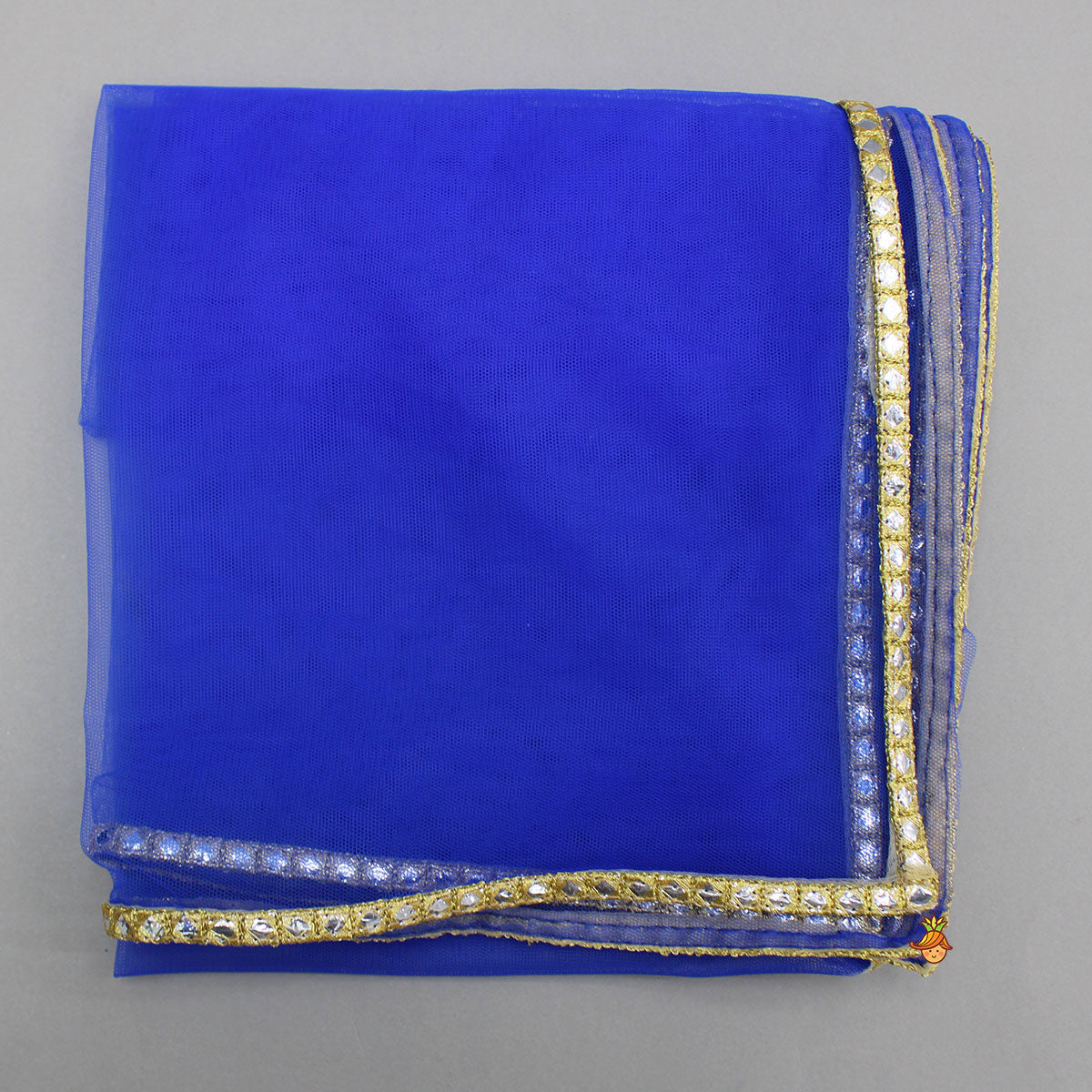 Multicolour Embellished Mirror Work Top With Multicolour Lehenga And Dupatta