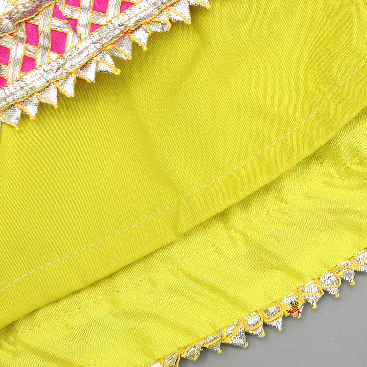 Stylish Mirror Embellished Halter Neck Top With Lehenga And Dupatta