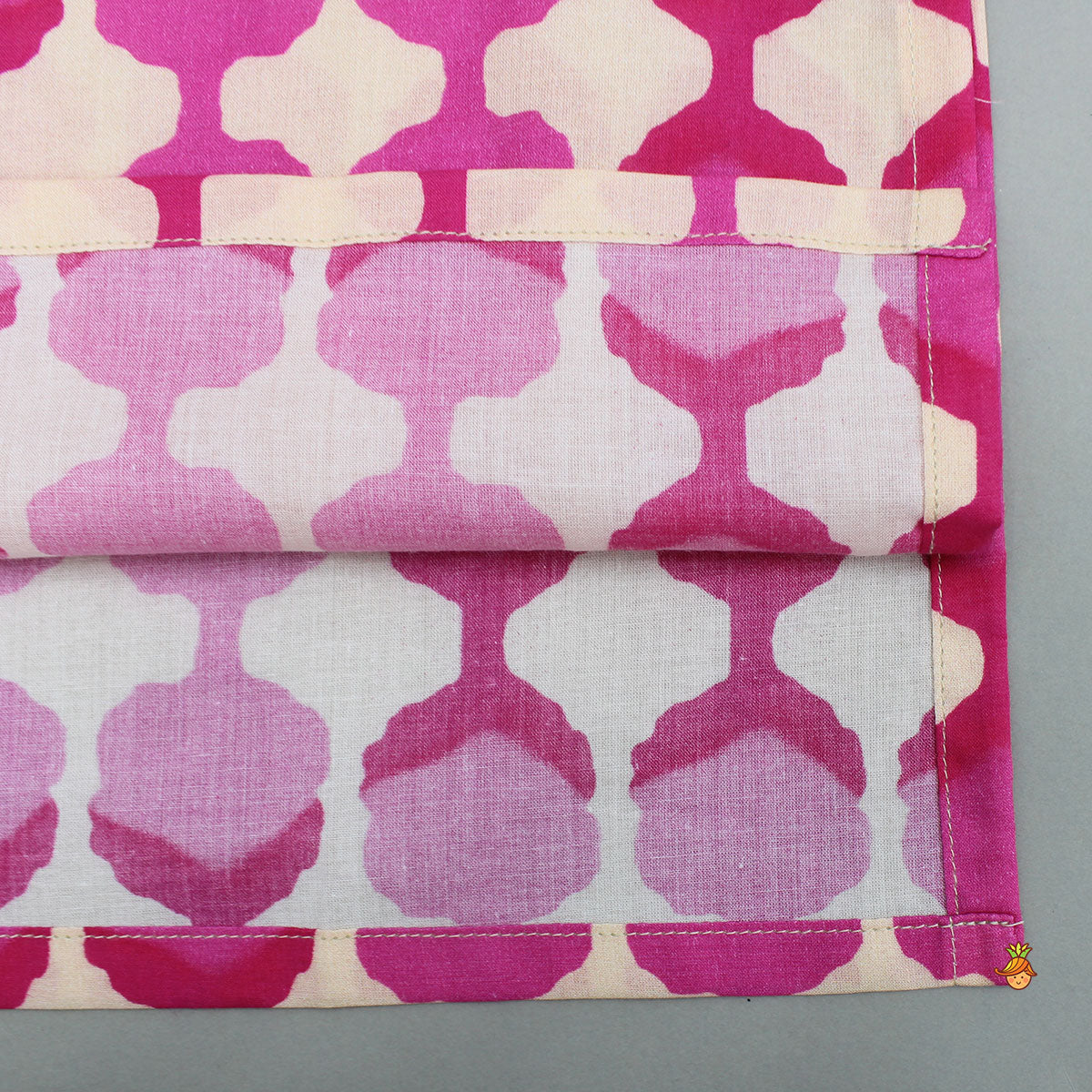 Embroidered Placket Pink Kurta With Pyjama