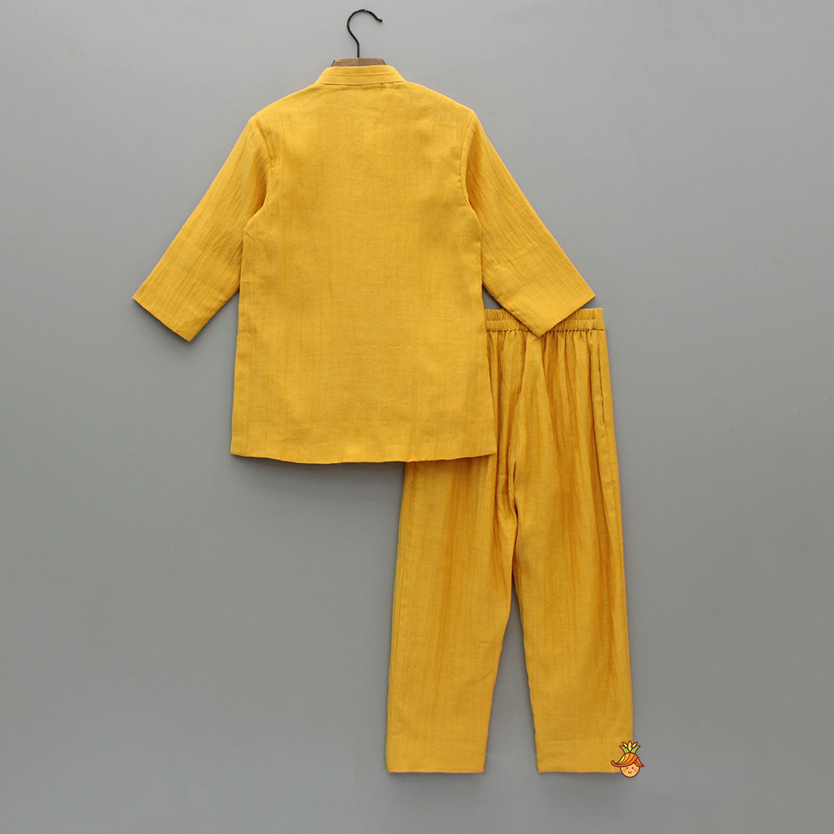 Beads And Mirror Work Kurta With Pyjama