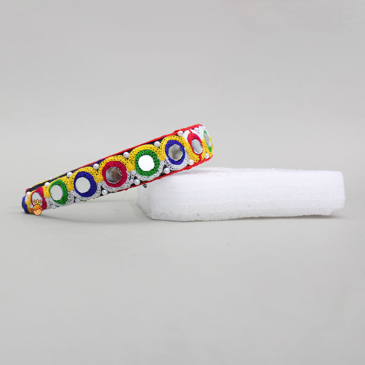 Multicolour Mirror Work Hair Band