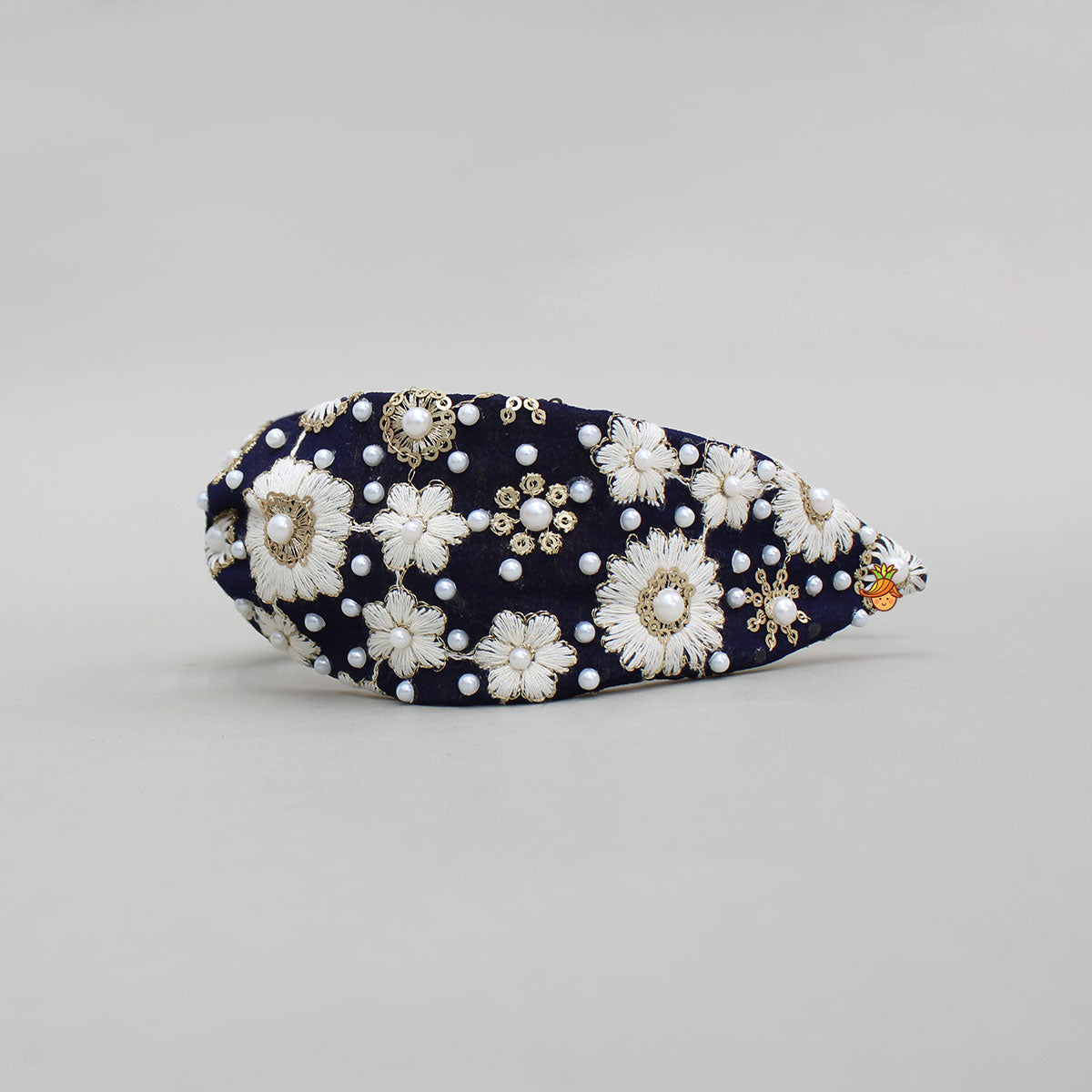 Beautifully Embroidered Blue Hair Band