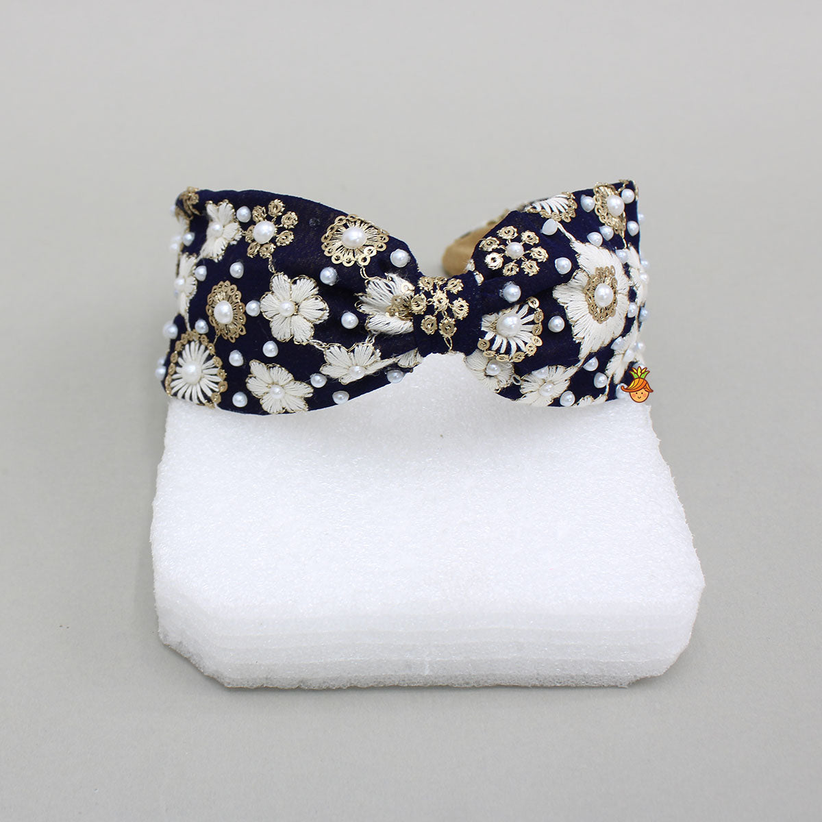 Beautifully Embroidered Blue Hair Band
