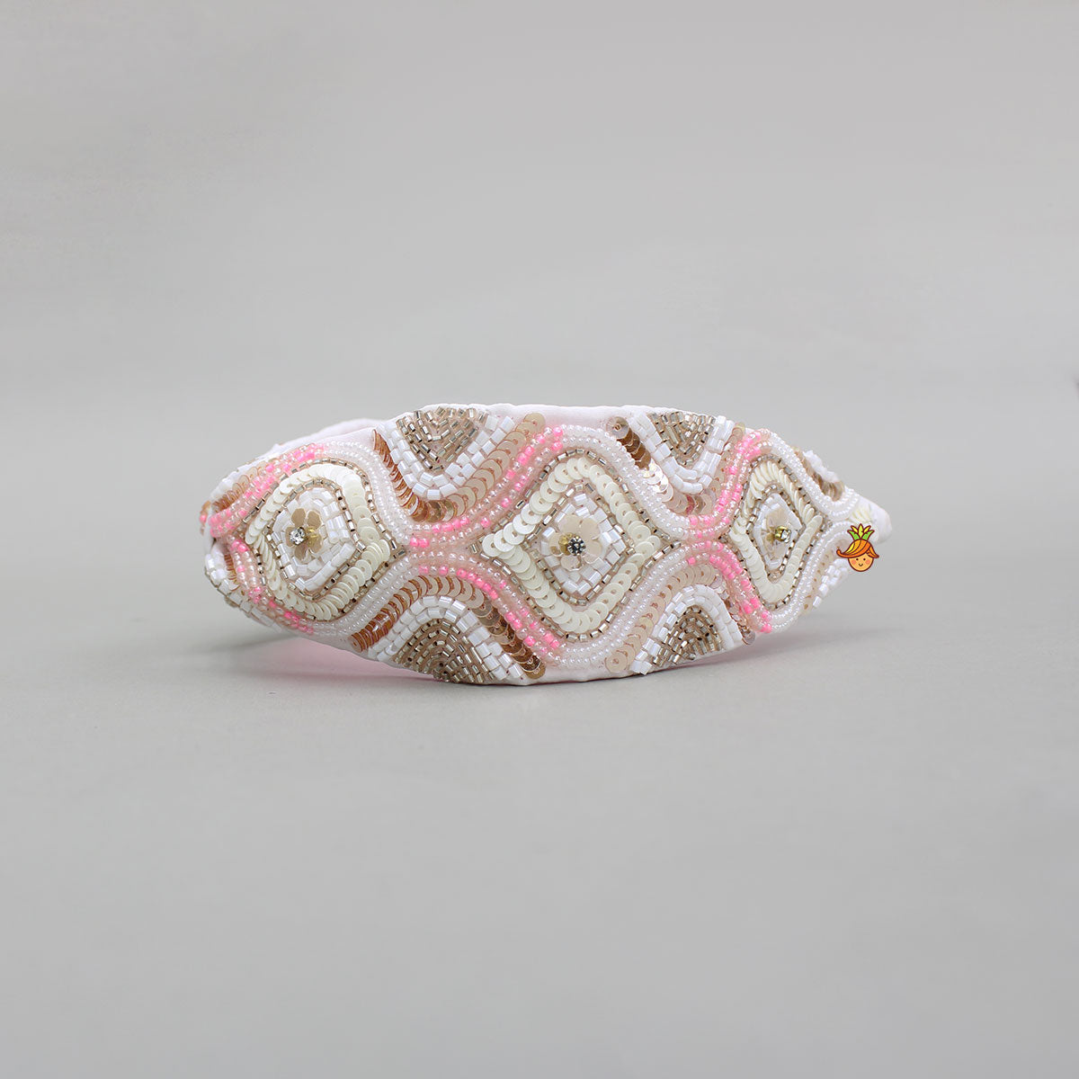 Cut Dana Embroidered Knot Detail Hair Band