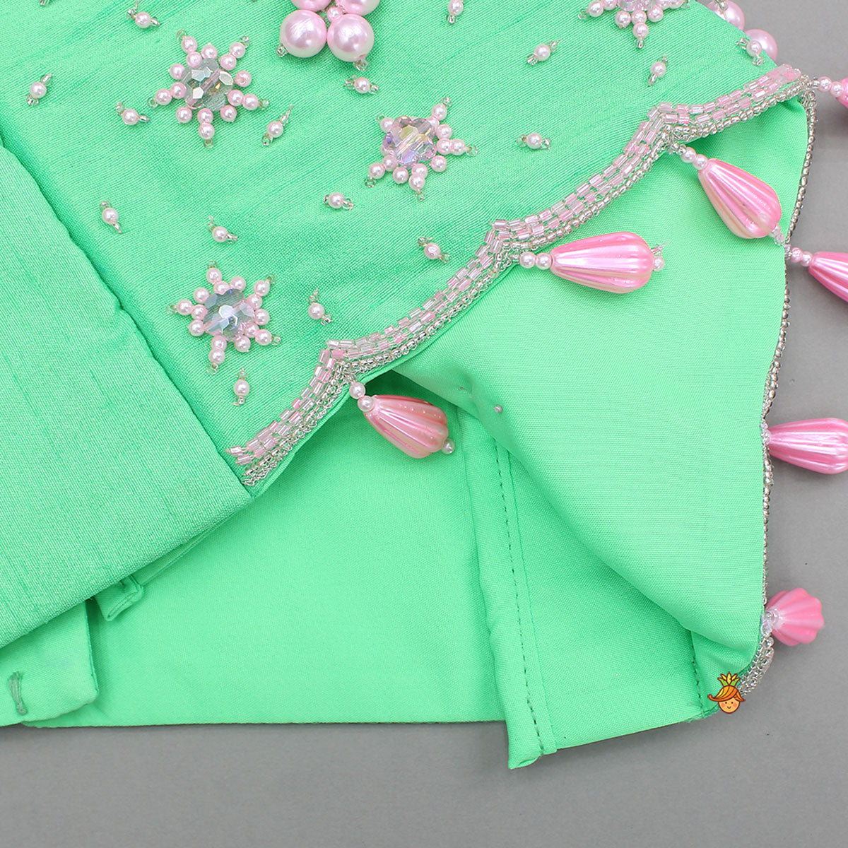 Hand-Embroidered Top With Stylish Lehenga And Matching Dupatta