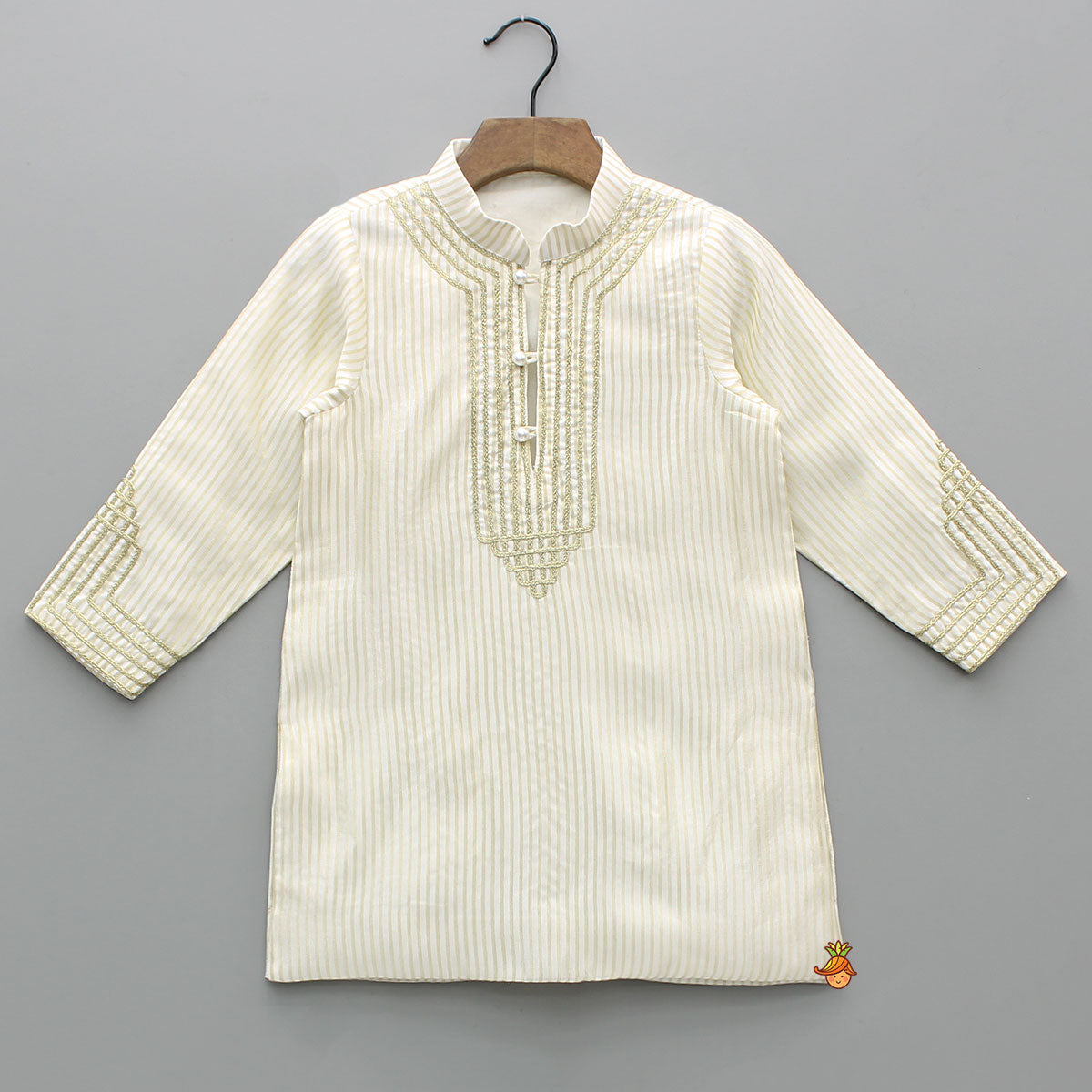 Lurex Stripes Kurta And Pyjama